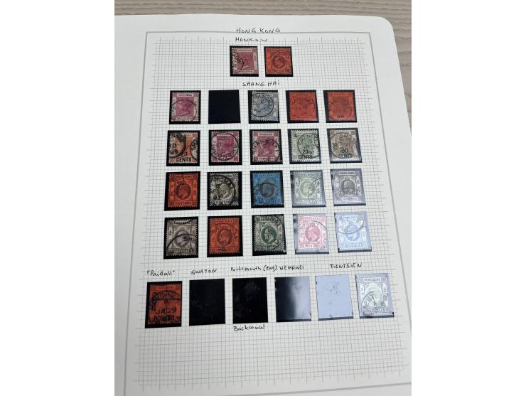 holding on album pages, better including QV used stamp to 96c, KGV Silver Jubilee, KGVI Silver Wedding, etc. Large quantity. 